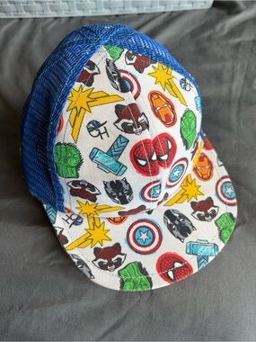 Kids Superhero toddler Hat in Blue George hat brand
